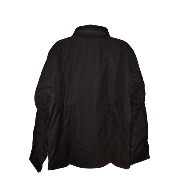 FREE COUNTRY NEW‎ $120 Black Poly Canvas Jacket Water Resistant Hooded Men's M - Picture 4 of 6